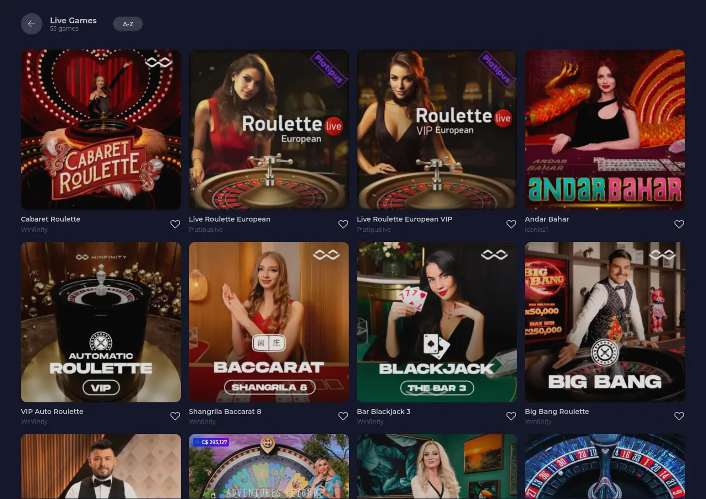 Dazard Live Casino Erlebnis