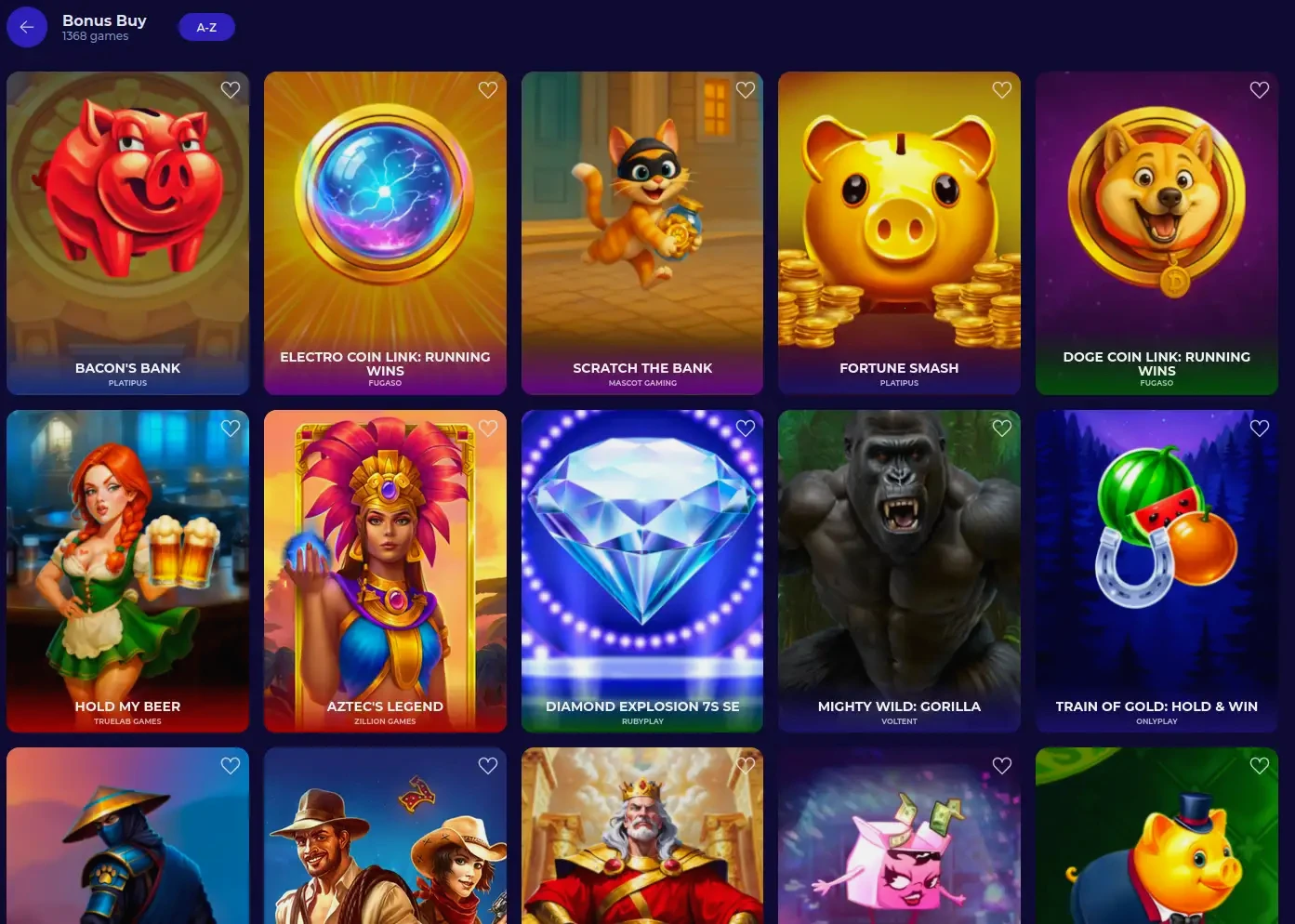 Dazard Casino mobile Web-App auf Smartphone-Display